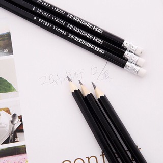 Bút chì 2B hộp 12 chiếc có đầu tẩy