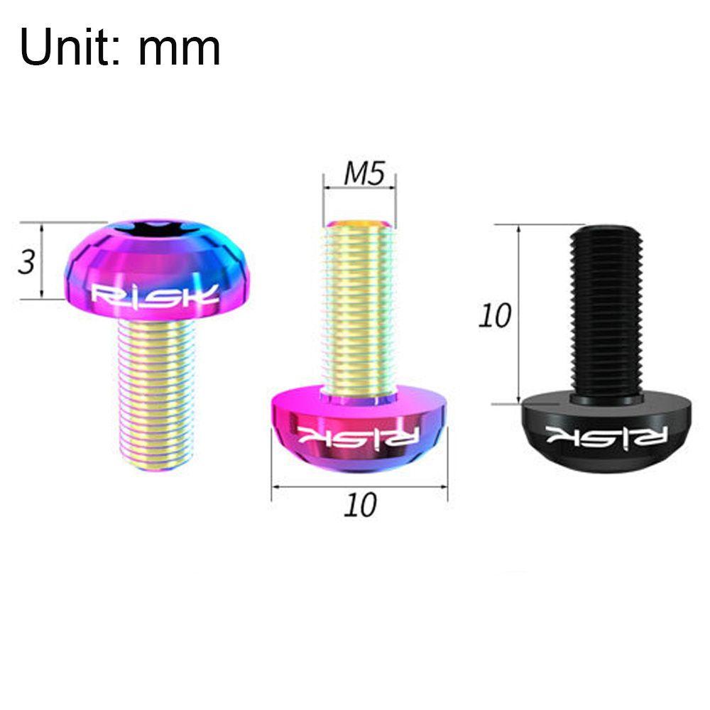 MELODG Set 12 Ốc Vít Bằng Hợp Kim Titan Siêu Nhẹ Gắn Đĩa Phanh Xe Đạp