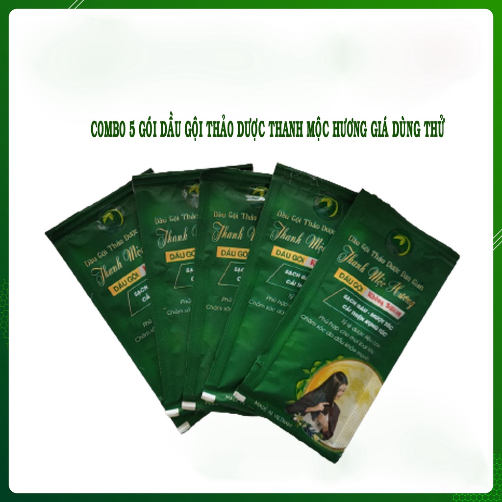 Gói Dầu Gội Thanh Mộc Hương 7.8ml Ngăn Rụng Tóc Kích Thích Mọc Tóc
