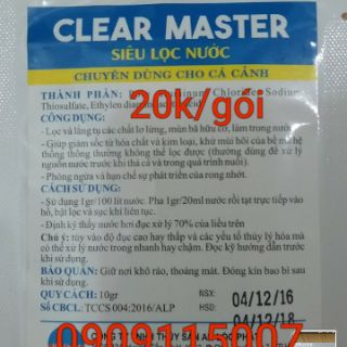 Xử lý nước hồ cá pond clear và clear master