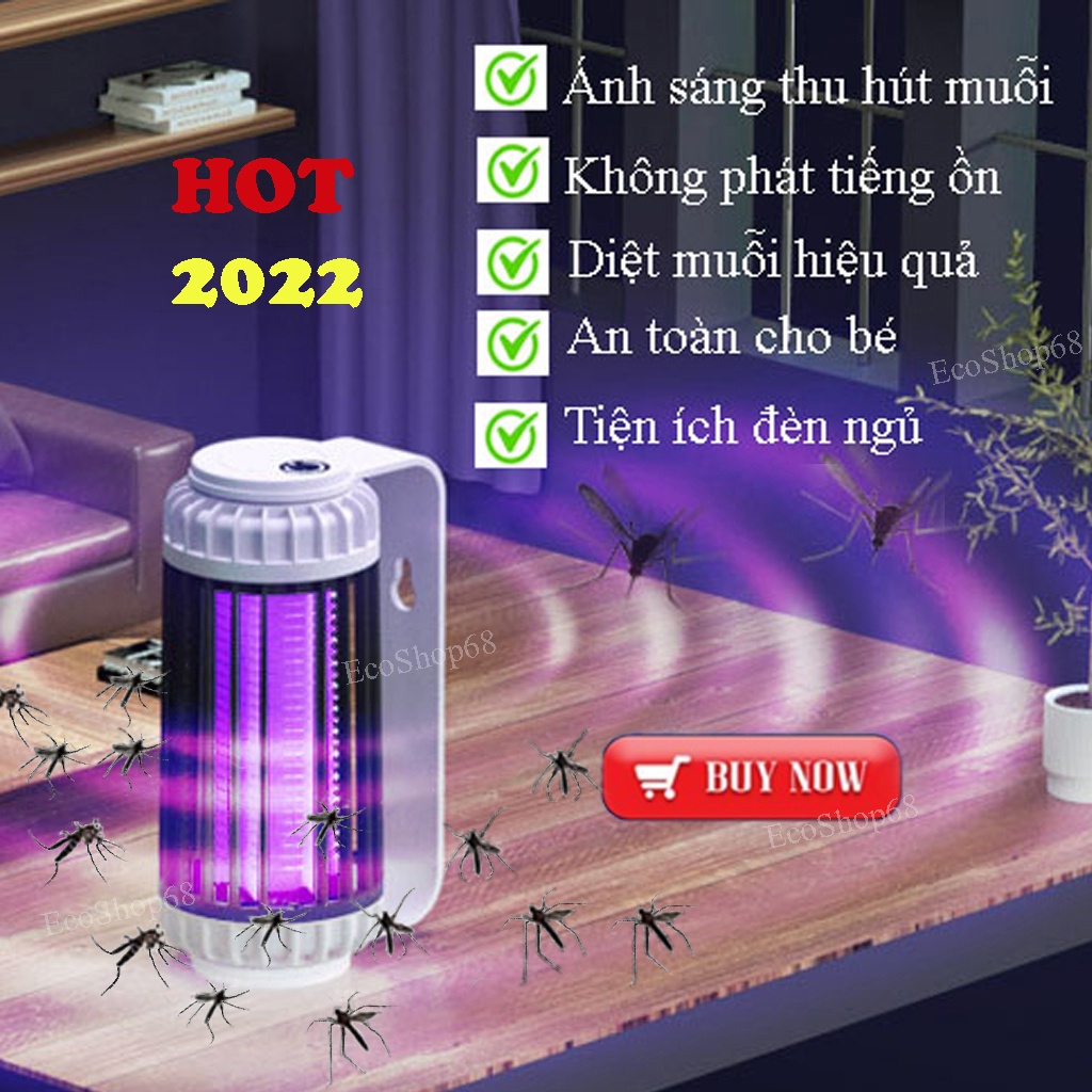 Đèn Bắt Muỗi Cao Cấp, Máy Bắt Muỗi Không Gây Ồn NEW 2022