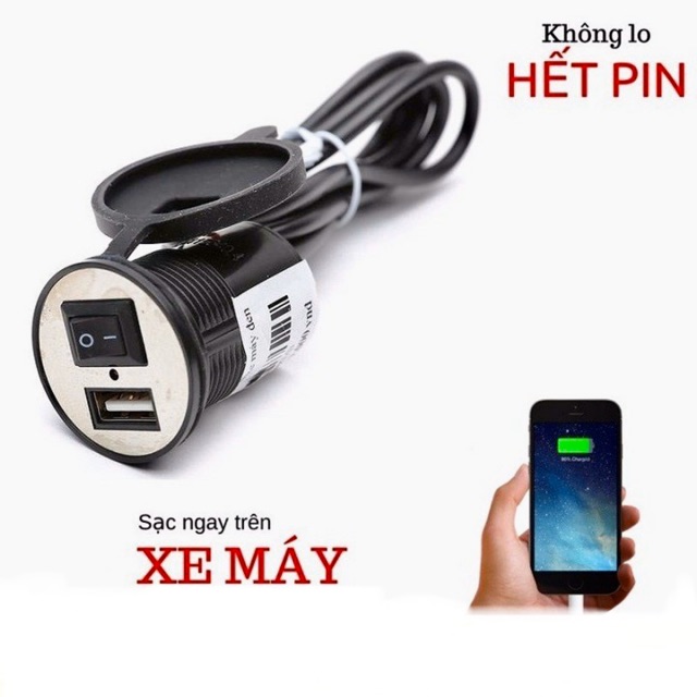 Sạc Điện Thoại Trên Xe Máy