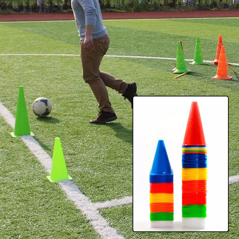 Aqtten 7" Marker Training Cones Sports Traffic Cones Safety Soccer Football Rugby Novelty