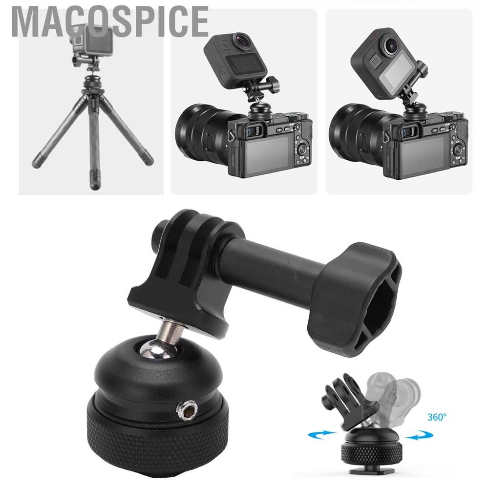 Đế gắn macospice màu đen có thể điều chỉnh xoay 360 độ 1/4 inch
 | BigBuy360 - bigbuy360.vn