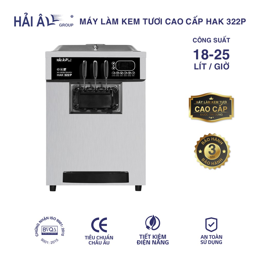 Máy Làm Kem Tươi Cao Cấp Hải Âu HAK 322P (Premium)