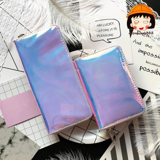 Bóp Ví Dài Cầm Tay Hologram Siêu Cá Tính Ánh Xanh Hồng Chất Lừ @@