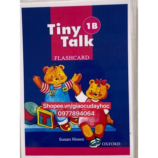 Flashcards  Tiny Talk 1A-1B ( khổ A5 - ép plastic bền đẹp )