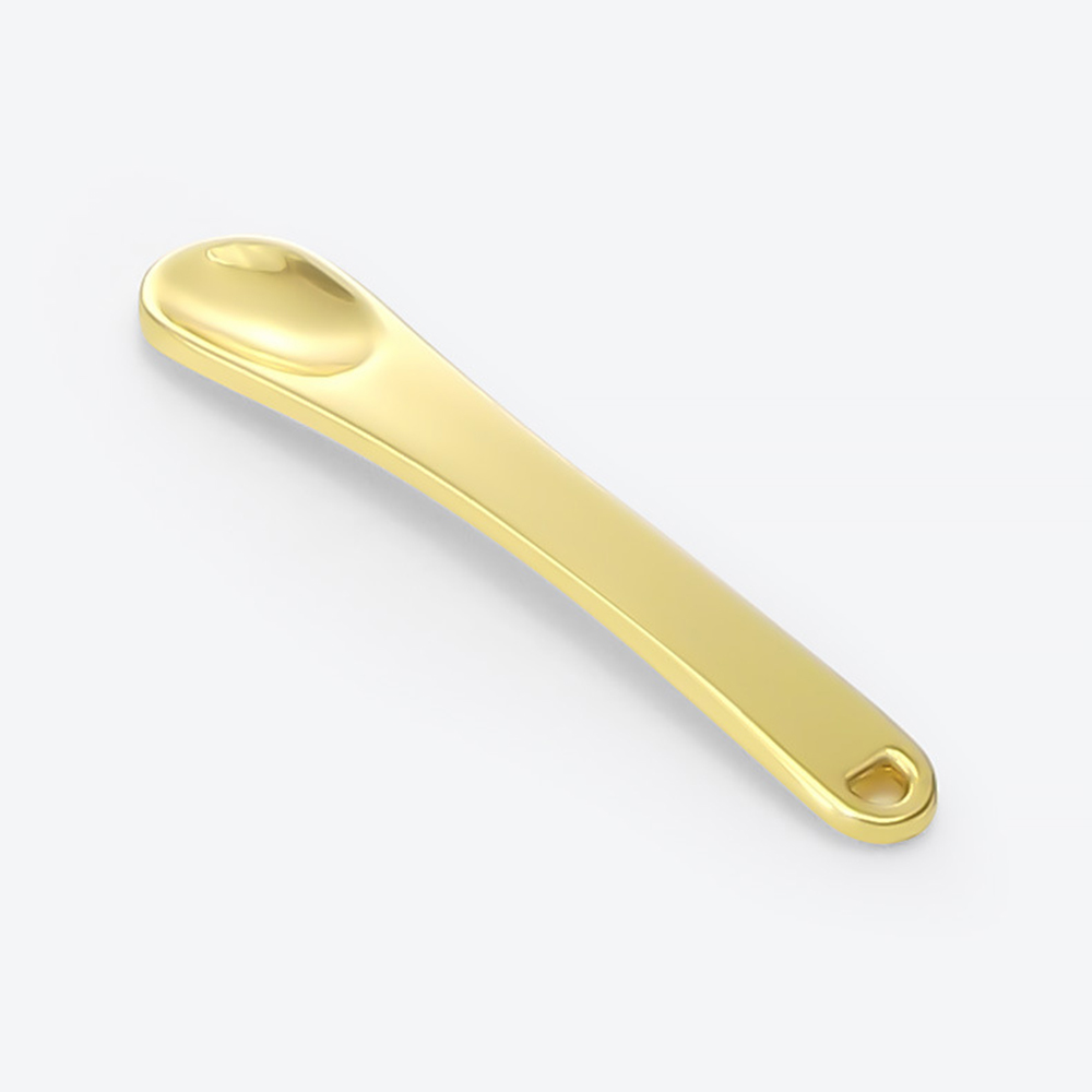 FALLFORBEAUTY High quality Cosmetic Spatula|Eye Cream Stick Metal Cosmetic Spoons|Mini Reusable Eye massage stick curved scoop Makeup Tools Mask Cream Spoon/Multicolor