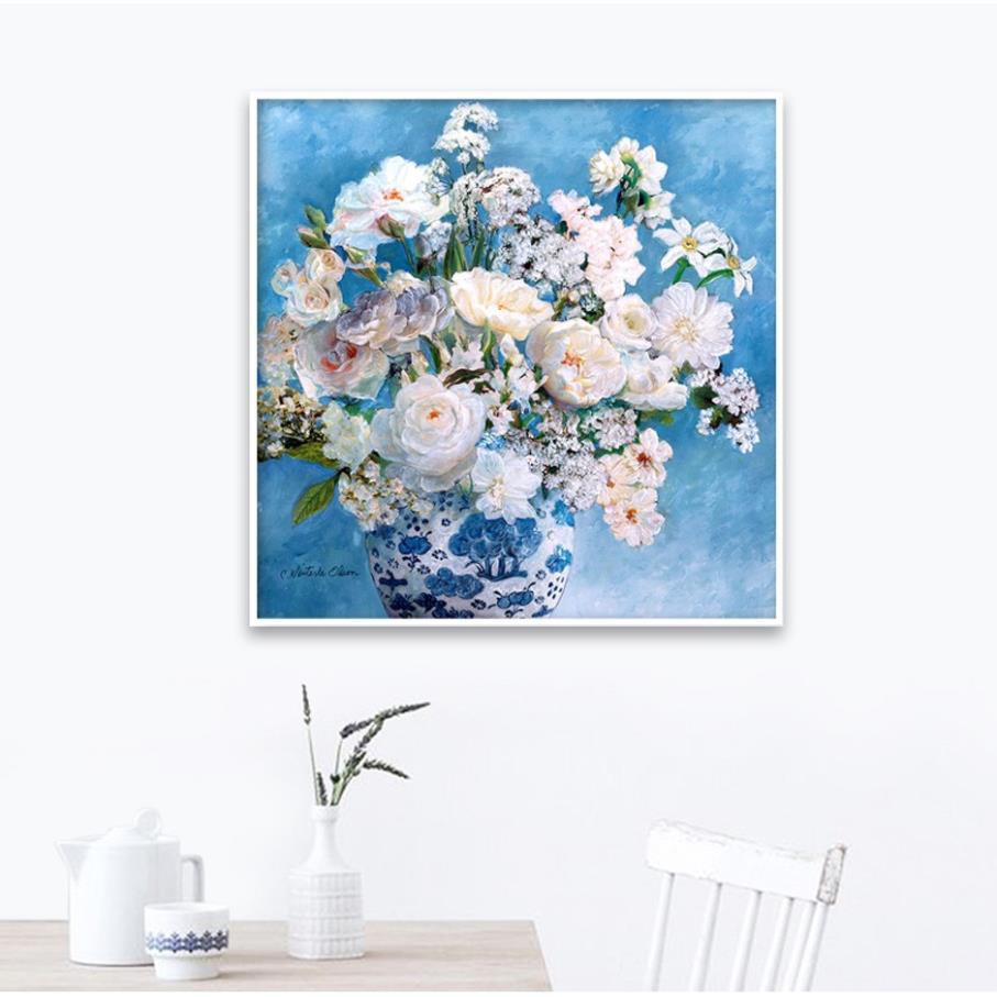 XẢ KHO GIÁ SỐC HÀNG CAO CẤP 12 Tranh Vải Canvas Bình Hoa Sơn Dầu Giá  TỐT NHẤT SHOPEE