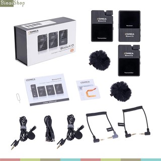 MICRO KHÔNG DÂY 2.4G CHO MÁY ẢNH VÀ ĐIỆN THOẠI COMICA BOOMX-D D2