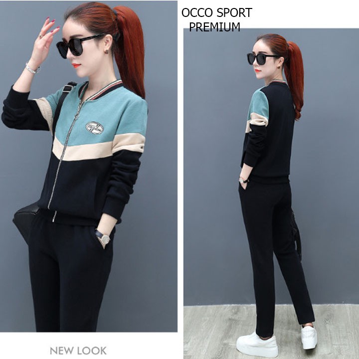Bộ đồ thể thao khóa kéo phối màu TT505_HÀNG XUẤT NHẬT-HÀN