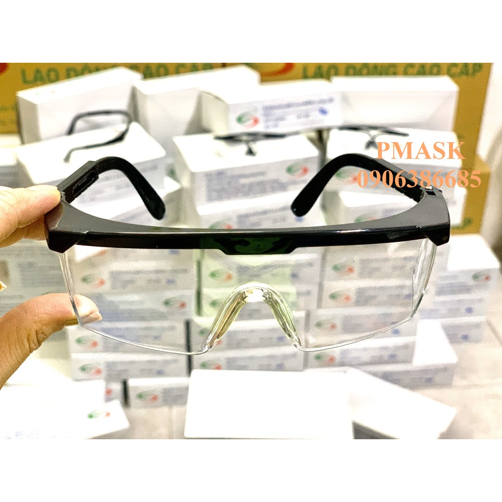 Kính bảo hộ lao động bảo vệ mắt, chống bụi, sinh vật lạ - Kính Vuông bảo hộ đi đường