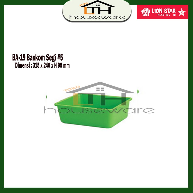 Chậu Rửa Mặt Hình Vuông Cỡ 5 / Segi Ba-19