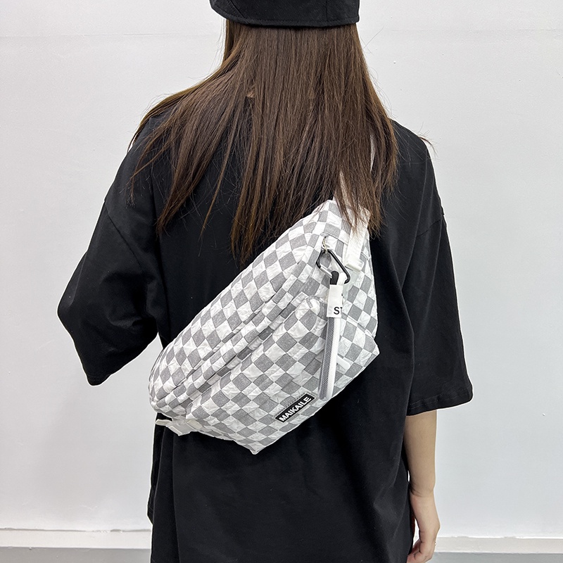 Túi Đeo Trước Ngực Bằng Nylon Sức Chứa Lớn Thời Trang Hàn Quốc Cho Nữ