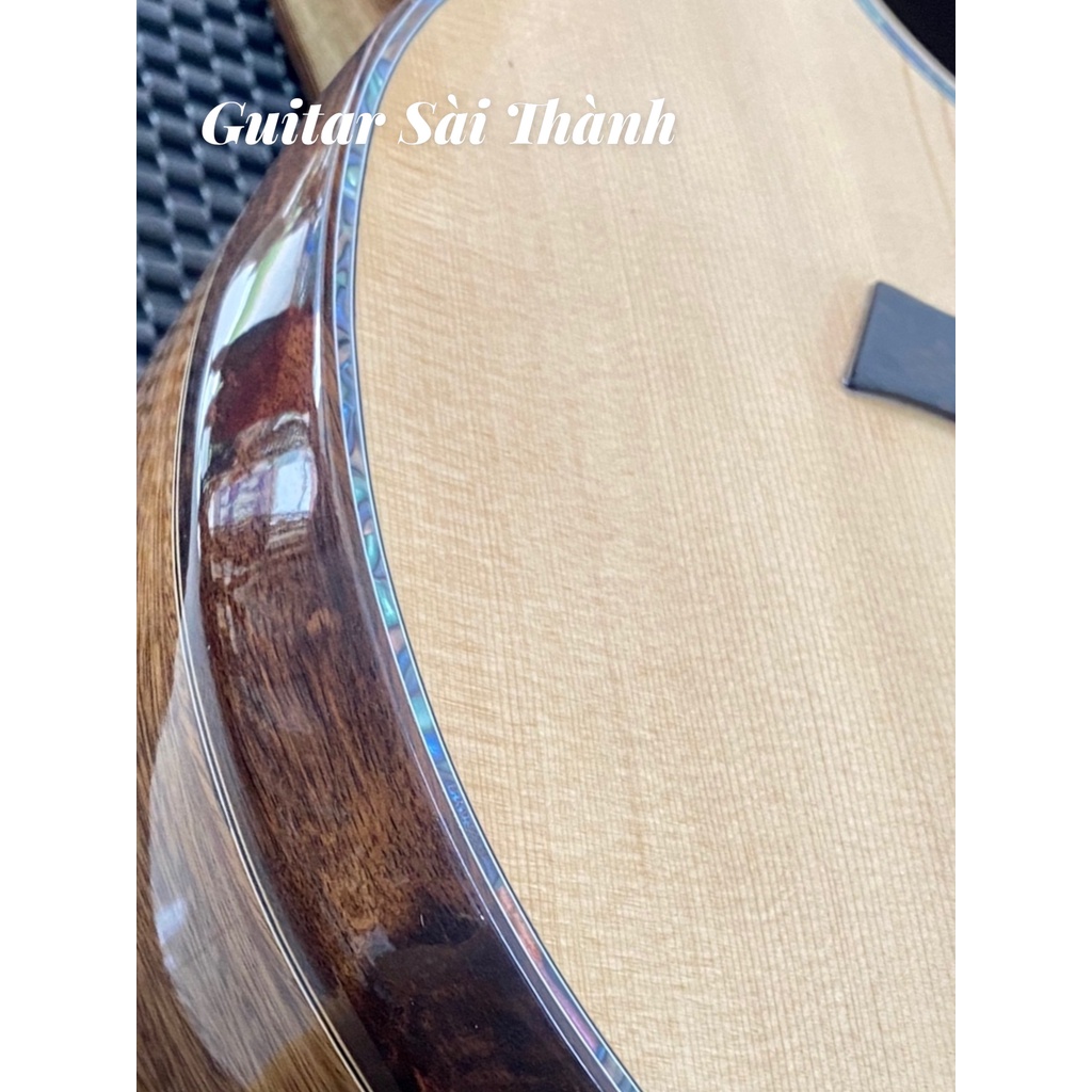 Đàn Guitar Acoustic Gỗ Điệp AL-X3 Nguyên Tấm Vát Bavel Trên Dưới