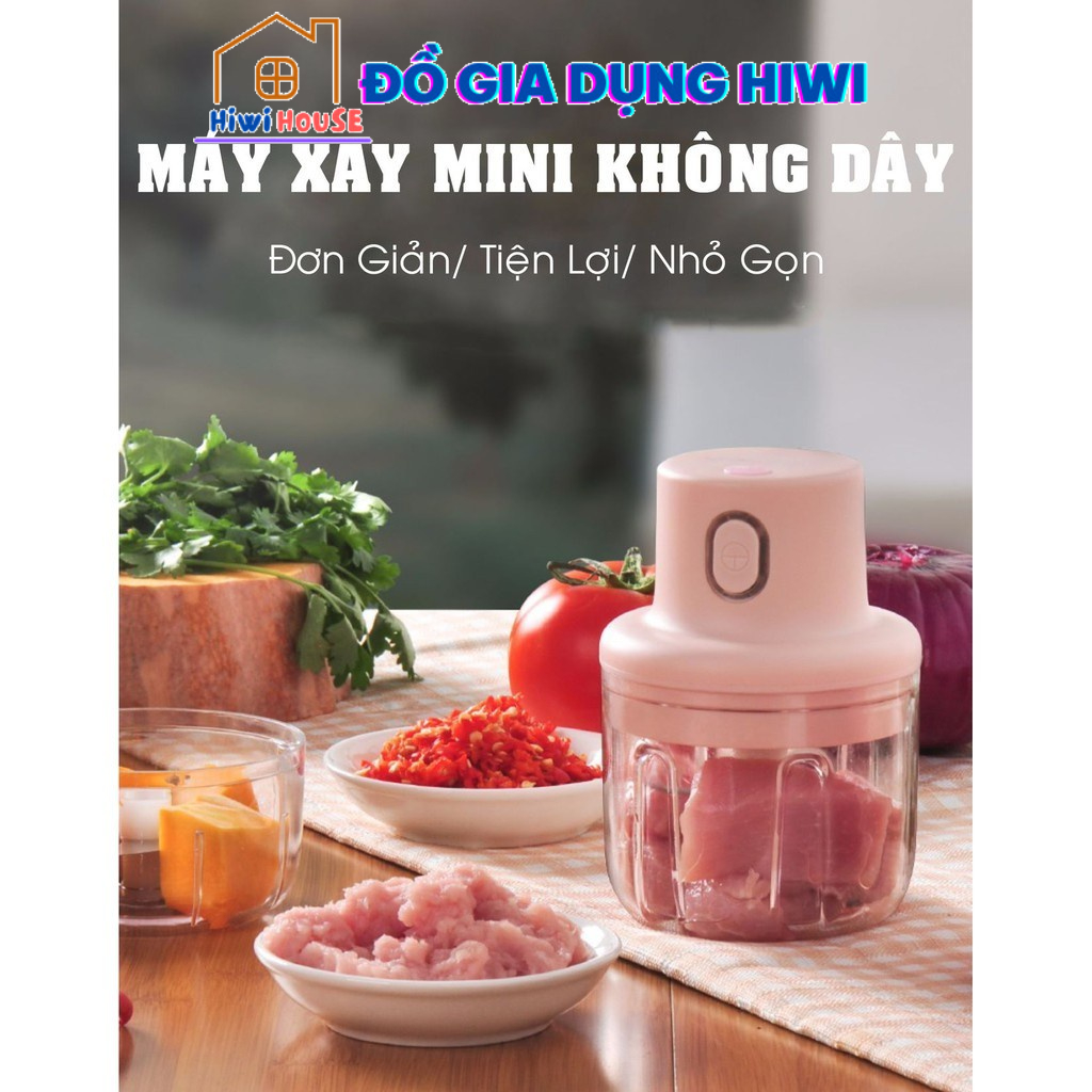 MÁY SAY TỎI ỚT BẰNG ĐIỆN 250ML CÓ CỔNG USB