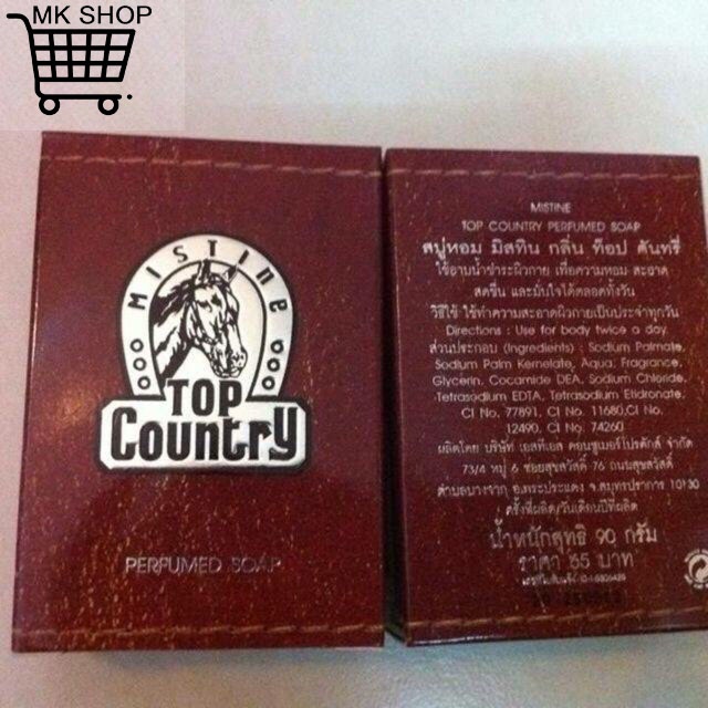 Xà phòng Thái Lan con ngựa TOP COUNTRY MISTINE 90g ngựa nâu thơm nam tính quyến rũ