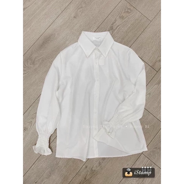 [GIÁ HUỶ DIỆT] Áo Sơ Mi Cổ Đức Chun Tay - Áo Sơ Mi Dáng Thụng Ulzzang Chun Tay Hot Trend (có ảnh thật)
