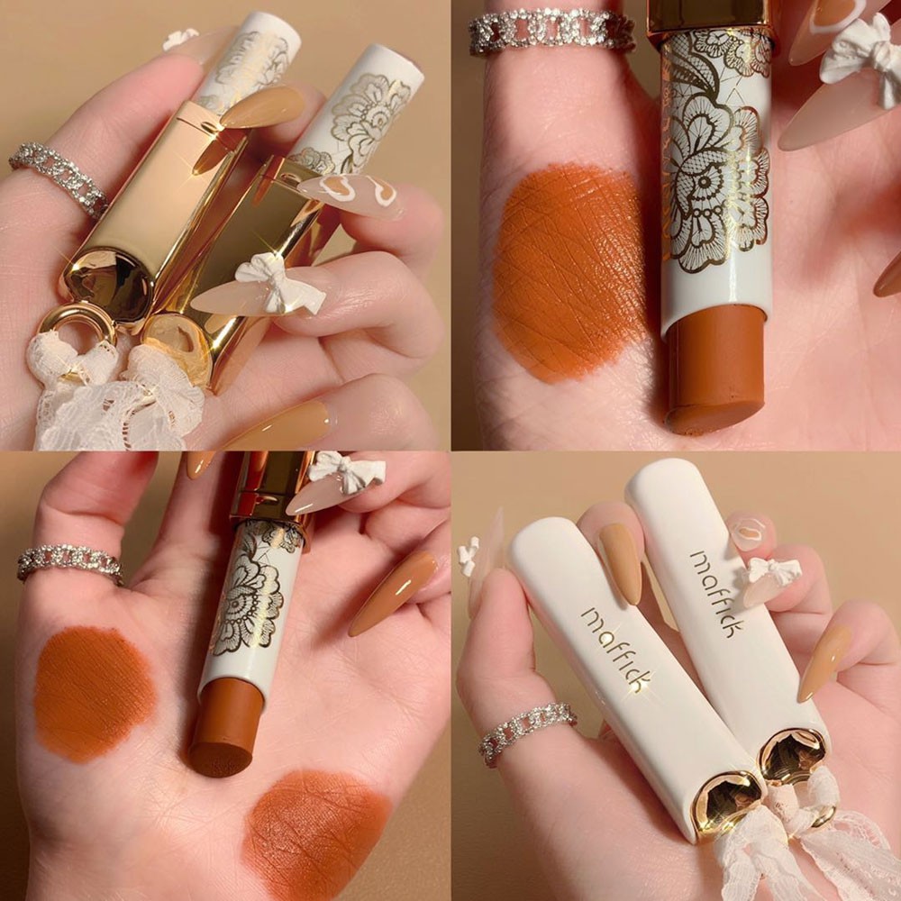 Son MAFFICK Thỏi Ren Trắng Lace Honey Whisper Light Mist Matte Lipstick Nội Địa Trung