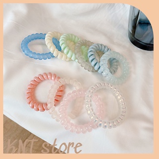 Dây buộc tóc lò xo nhiều màu sắc Pastel, dây buộc tóc lò xo phong cách Hàn Quốc dành cho nữ