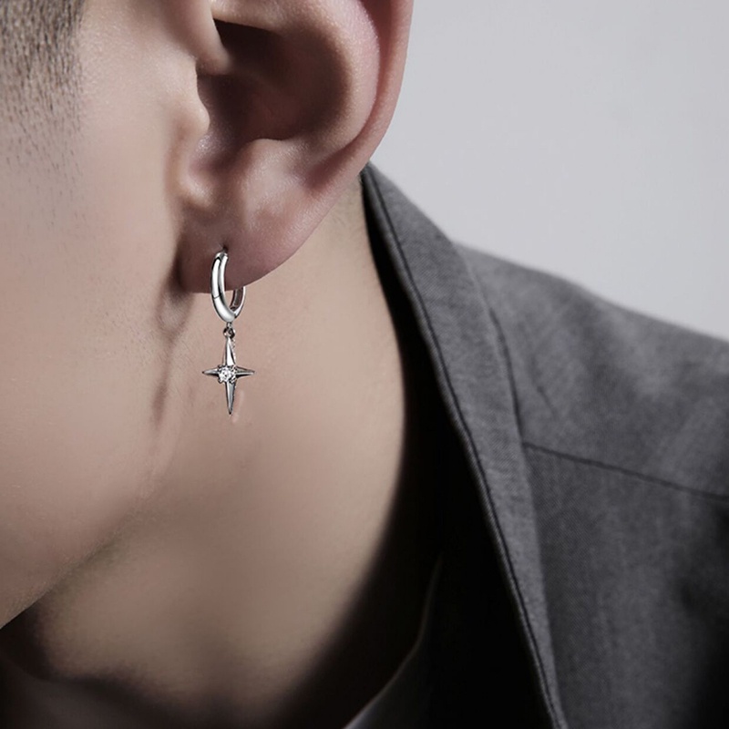 Một Cặp Bông Tai Ngôi Sao / Chữ Thập / Hình Học Bất Đối Xứng Phong Cách hip hop Cá Tính