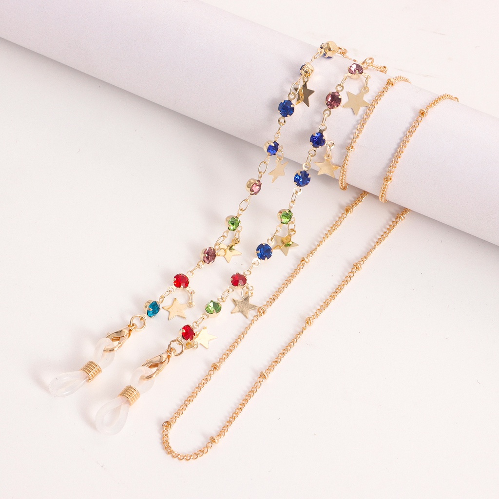 Mới Dây Đeo Mắt Kính Hình Hoa Đính Đá Thời Trang