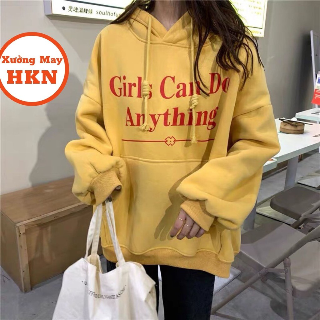 Áo Hoodie Girl Dài Tay Có Mũ Phong Cách Mã 689 Xưởng May HKN | BigBuy360 - bigbuy360.vn