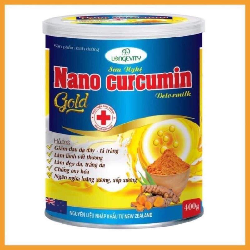 [Hộp 400gr] Combo mua 5 tặng 1 (. Sữa nghệ Diamond milk Nano Curcumin gold