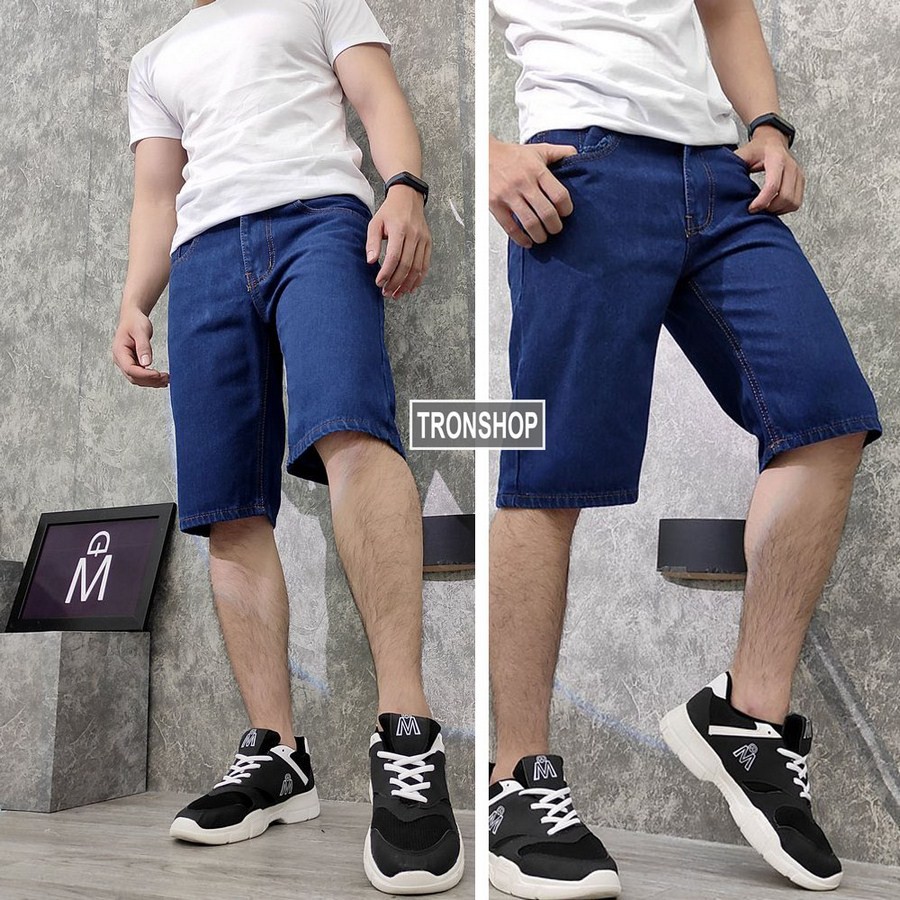 Quần short jean nam TS391 vải chất đẹp không phai màu đẹp Tronshop