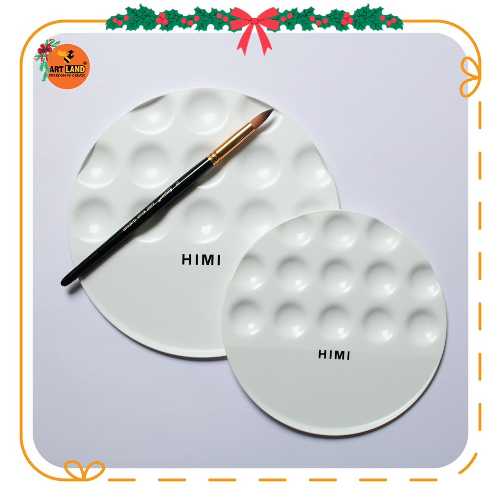 Khay Pha Màu Bảng Tròn HIMI UFO Miya Palette Đĩa Bay Đồ dùng học vẽ