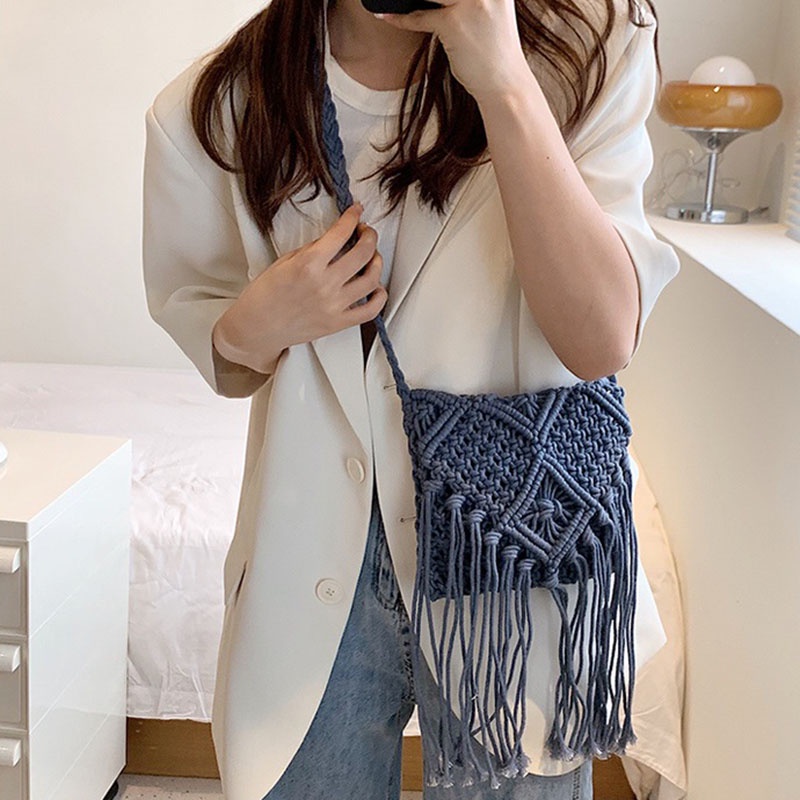 Túi Đeo Vai Đan Rơm Thời Trang Sành Điệu Cho Nữ