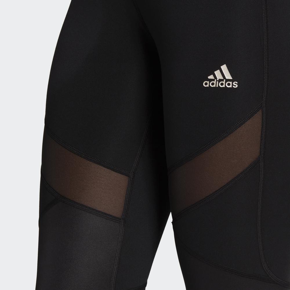 Quần Bó adidas TRAINING Nữ Quần Bó Dáng Dài Cạp Cao Hyperglam Màu đen HE9403