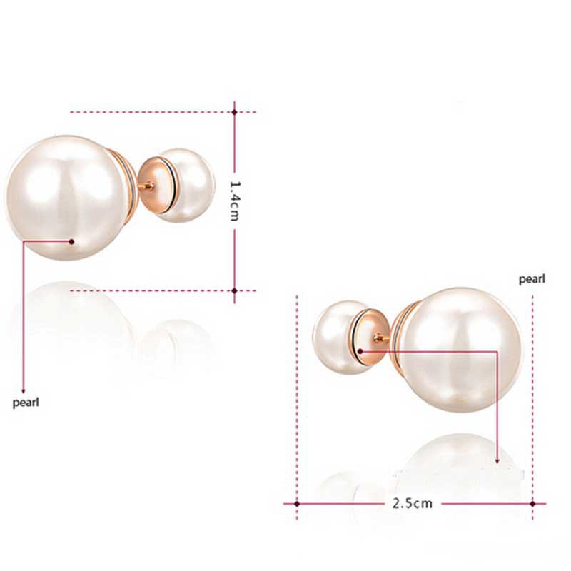 Bông tai đính hạt ngọc trai tròn thời trang dành cho nữ