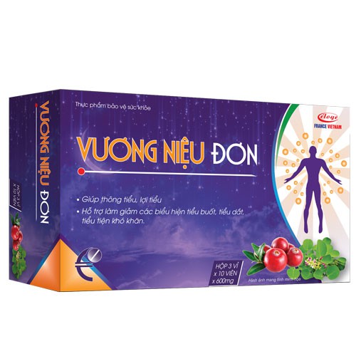 Vương niệu đơn – Hỗ trợ làm giảm triêu chứng tiểu buốt, tiểu đục, bí tiểu (hộp 30 viên)