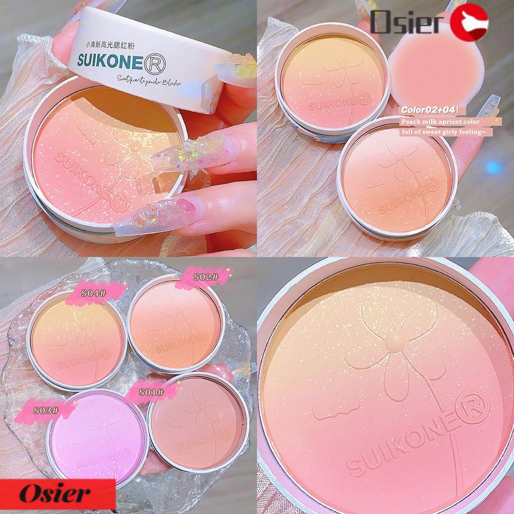 Bảng Phấn Bắt Sáng Má Hồng 1 Màu Ánh Ngọc Trai Lâu Trôi Đa Năng