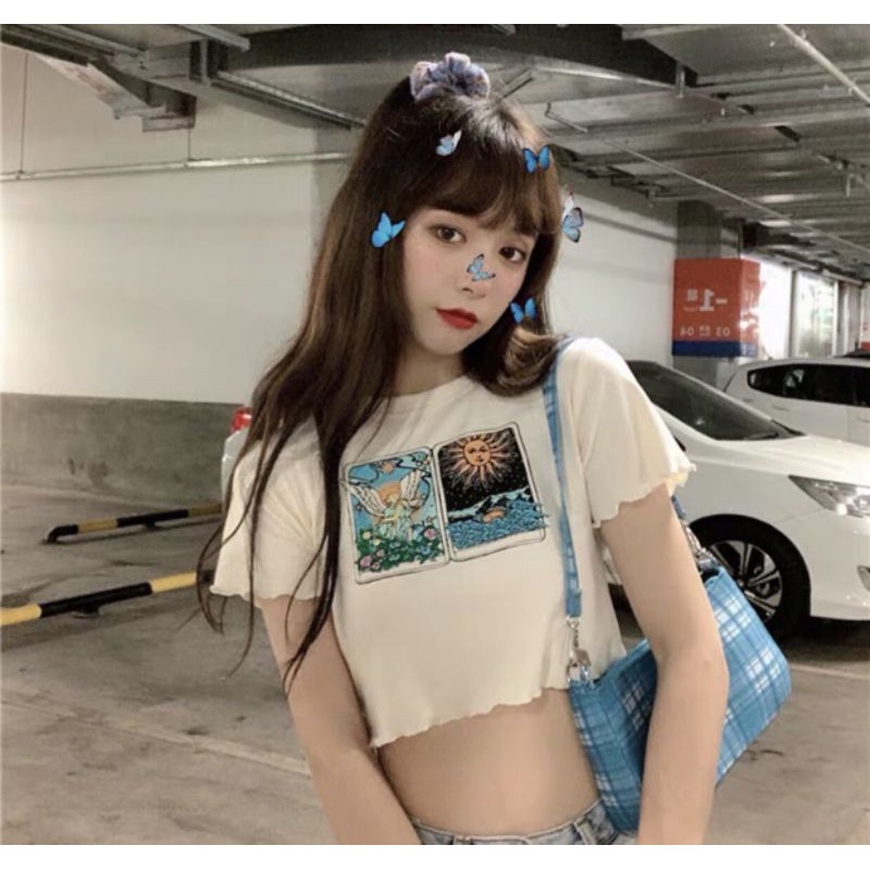 Áo croptop in hình | BigBuy360 - bigbuy360.vn