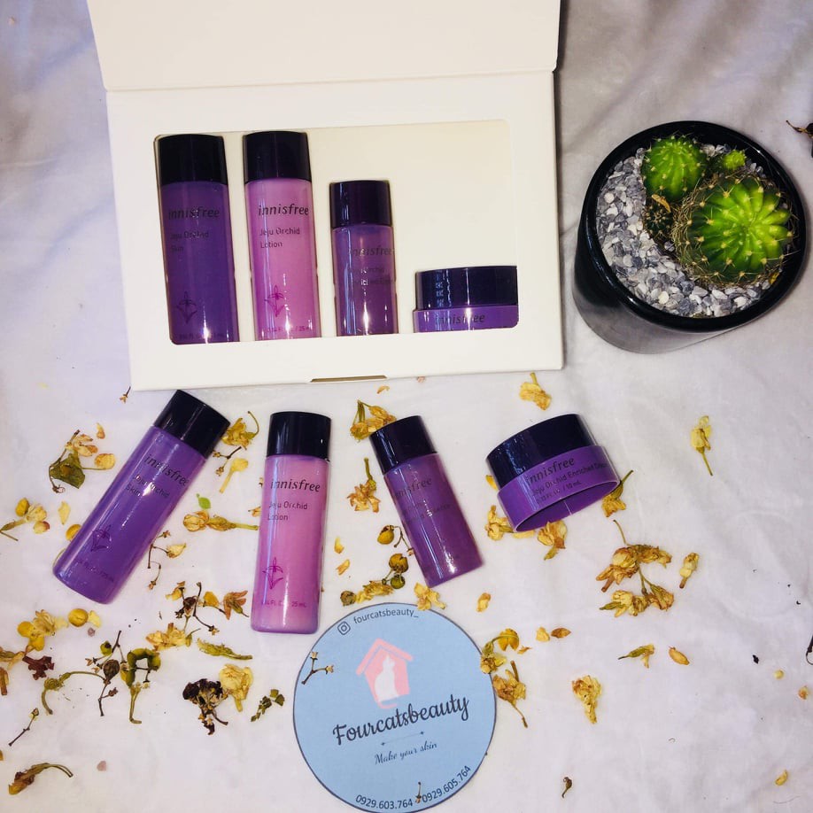 Bộ Dưỡng Da Mini Chống Lão Hóa Innisfree Jeju Orchid Special Kit