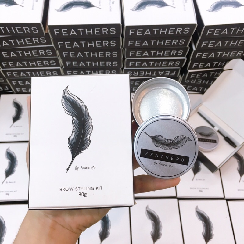 Sáp Định hình Chân Mày Feathers Mẫu mới New Packaging, New Texture