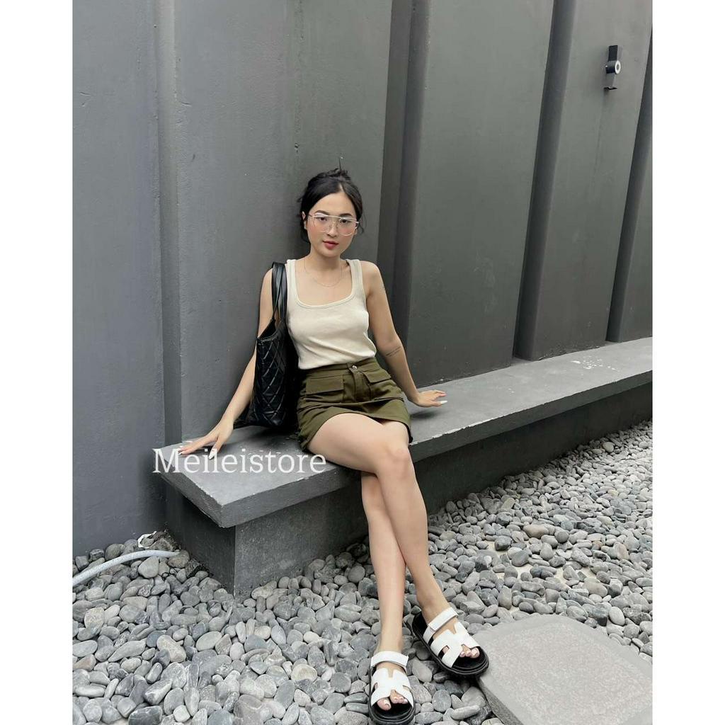 Chân váy kaki túi hộp Baby Skirt Basic Dễ Phối Đồ