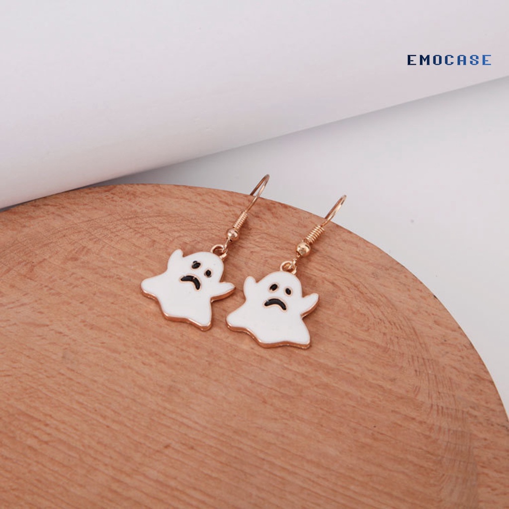 1 Đôi Bông Tai Dáng Dài Họa Tiết Halloween Vui Nhộn