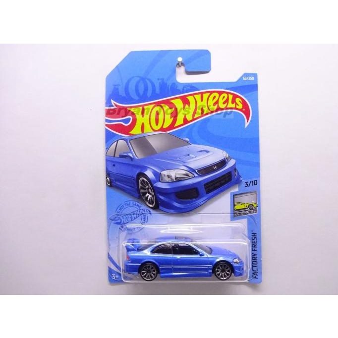 HOT WHEELS Xe Hơi Honda Civic SI Màu Xanh Dương Đẹp Mắt