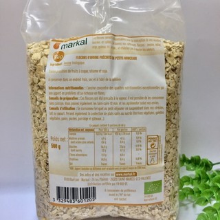 Yến mạch cán mỏng hữu cơ Markal 500g