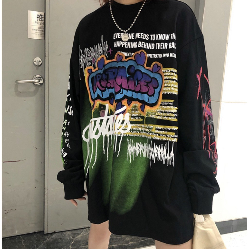 ÁO THUN TAY DÀI ULLZANG UNISEX | BigBuy360 - bigbuy360.vn