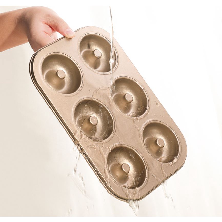 Khuôn nướng bánh Cupcake chống dinh 6 đến 12 lỗ nướng