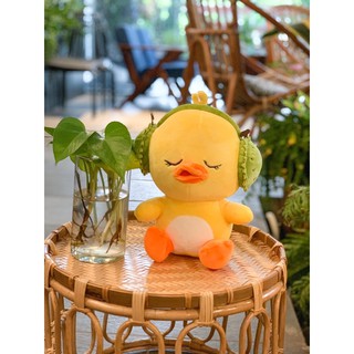 GẤU BÔNG VỊT CON ĐEO TAI NGHE