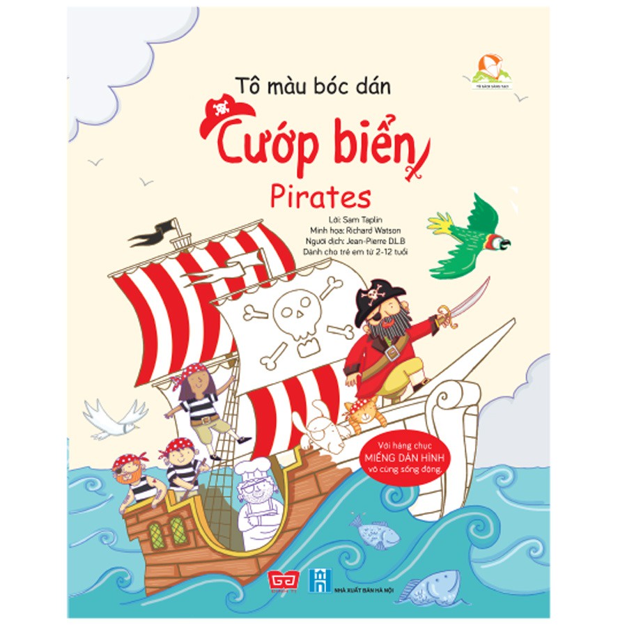 Sách-Tô màu bóc dán( 2-12 tuổi )