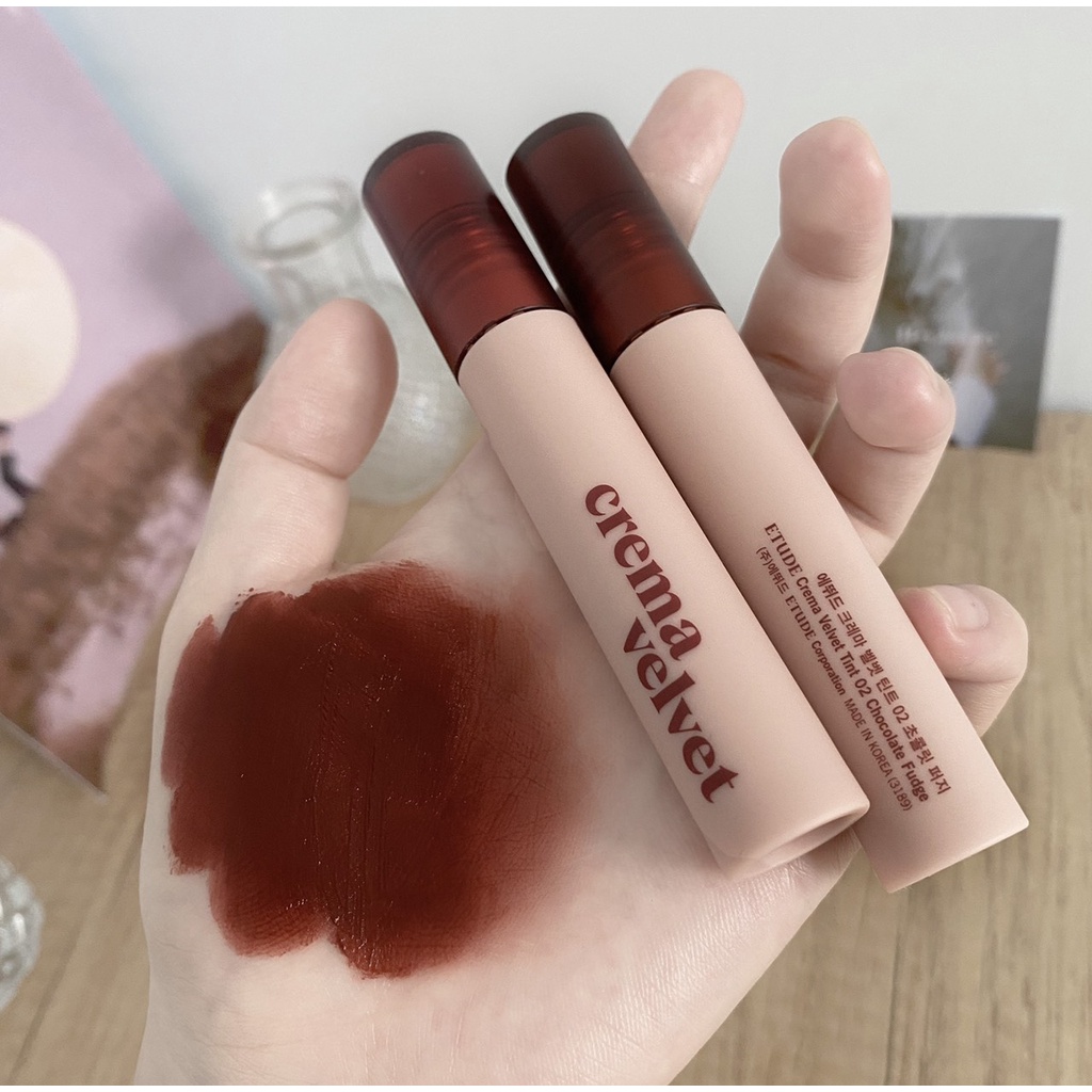 Son Kem Lì, Mịn Mượt như Nhung Etude Crema Velvet Tint 3.6g