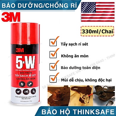 Dầu Bảo Dưỡng Đa Năng 5W 3M 170g - Chai Xịt Chống Rỉ Sét Xe Máy Bôi Trơn Sên Xe