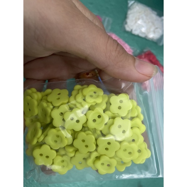 Set 10 Cúc cài áo/ Khuy áo hình bông hoa