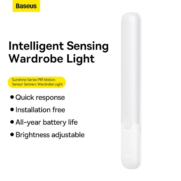 Đèn cảm biến chuyển động thông minh Baseus Sunshine Series PIR Motion Sensor Semiarc Wardrobe Light